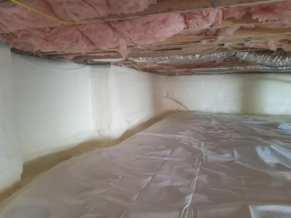 Crawl space encapsulation with closed-cell spray foam for Spray Foam Roofing Repair in Cedar Hill